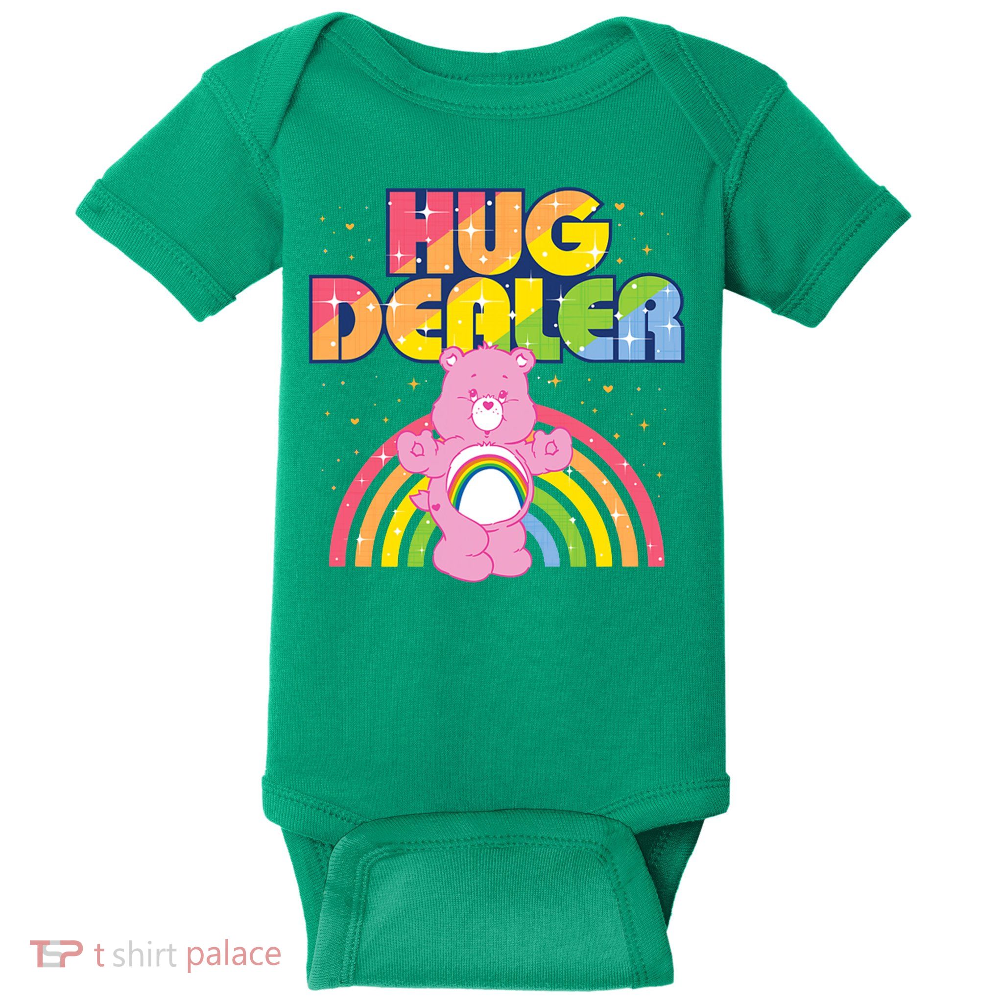 Hug Dealer Teddy Bear Rainbow Baby Bodysuit