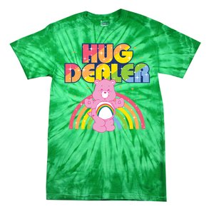 Hug Dealer Teddy Bear Rainbow Tie-Dye T-Shirt