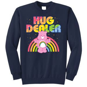 Hug Dealer Teddy Bear Rainbow Tall Sweatshirt