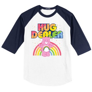 Hug Dealer Teddy Bear Rainbow Baseball Sleeve Shirt