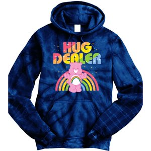 Hug Dealer Teddy Bear Rainbow Tie Dye Hoodie