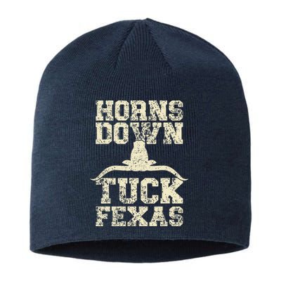 H.orns Down Tuck Fexas Game Day O.klahoma Beat Texas Sustainable Beanie