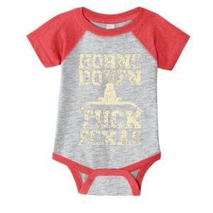 H.orns Down Tuck Fexas Game Day O.klahoma Beat Texas Infant Baby Jersey Bodysuit