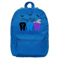 Halloween Dentist Teeth Ghost Pumpkin Witch Cute Dental Gift 16 in Basic Backpack