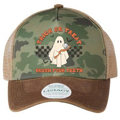 Halloween Dentist Trick Or Treat Brush Your Teeth Gift Legacy Tie Dye Trucker Hat