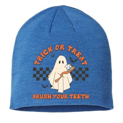 Halloween Dentist Trick Or Treat Brush Your Teeth Gift Sustainable Beanie