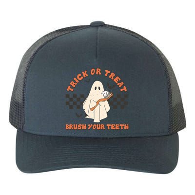 Halloween Dentist Trick Or Treat Brush Your Teeth Gift Yupoong Adult 5-Panel Trucker Hat