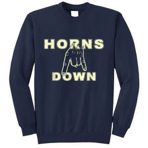 Horns Down Texas Tuck Fexas Tall Sweatshirt