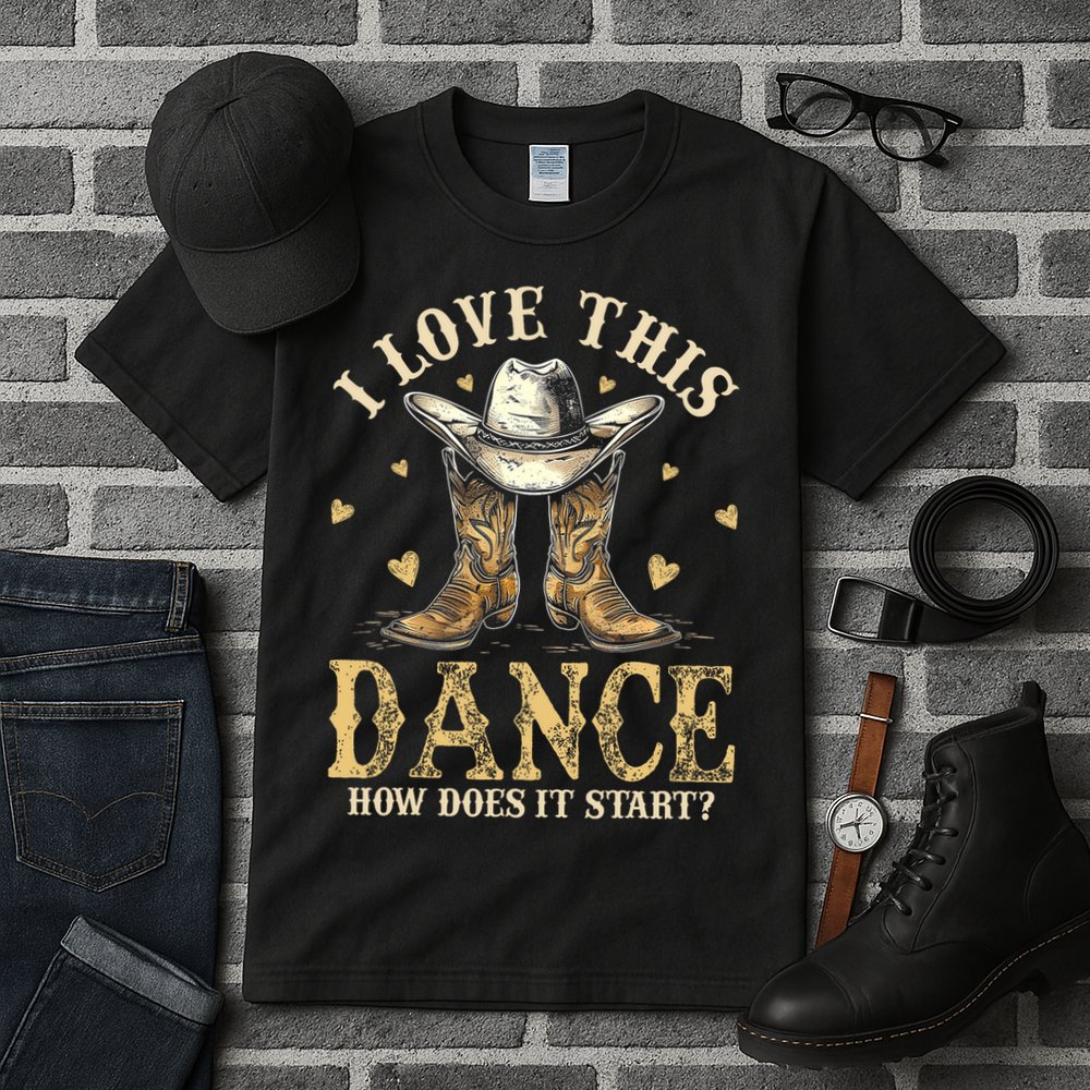 How Does This Dance Start Line Dancer Country Tall T-Shirt