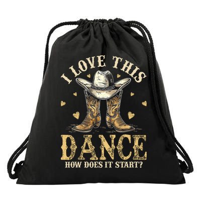 How Does This Dance Start Line Dancer Country Drawstring Bag