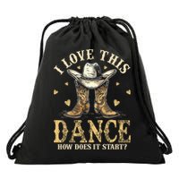 How Does This Dance Start Line Dancer Country Drawstring Bag