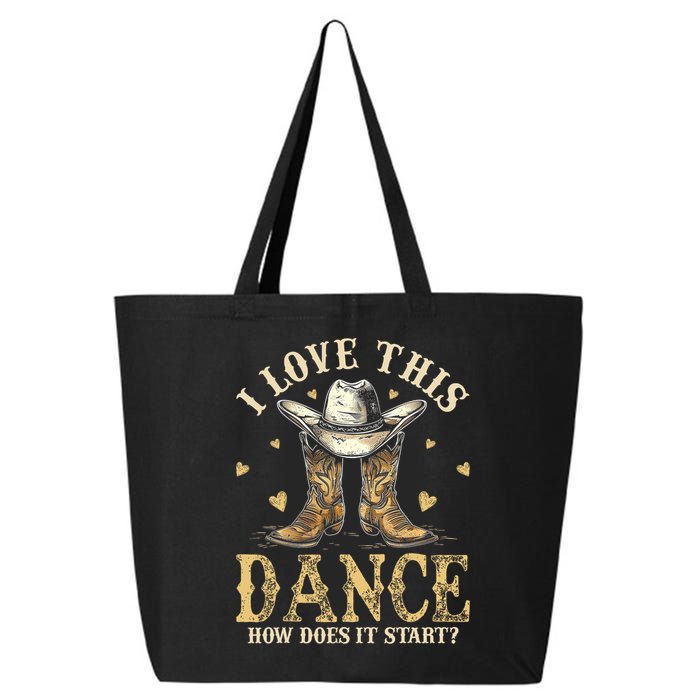 How Does This Dance Start Line Dancer Country 25L Jumbo Tote