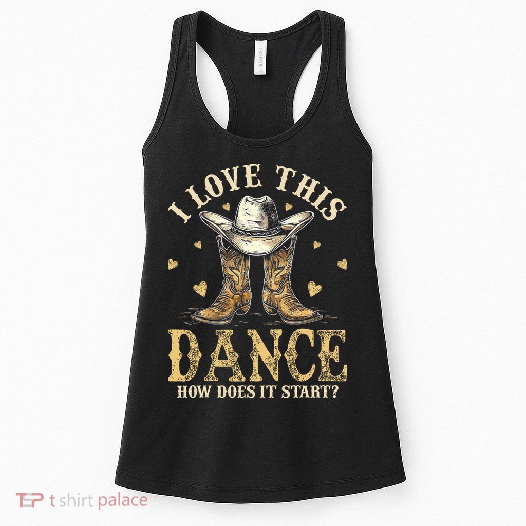 How Does This Dance Start Line Dancer Country Womens Tank Top