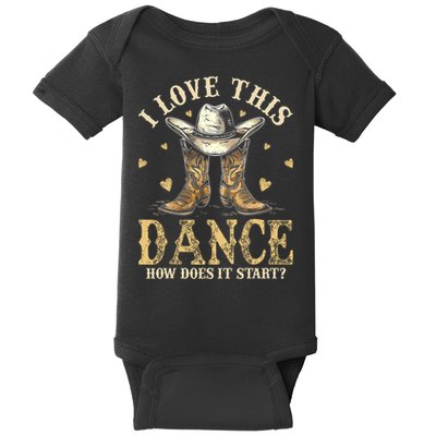 How Does This Dance Start Line Dancer Country Baby Bodysuit