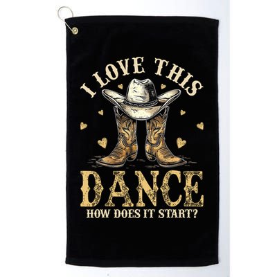 How Does This Dance Start Line Dancer Country Golf Towel