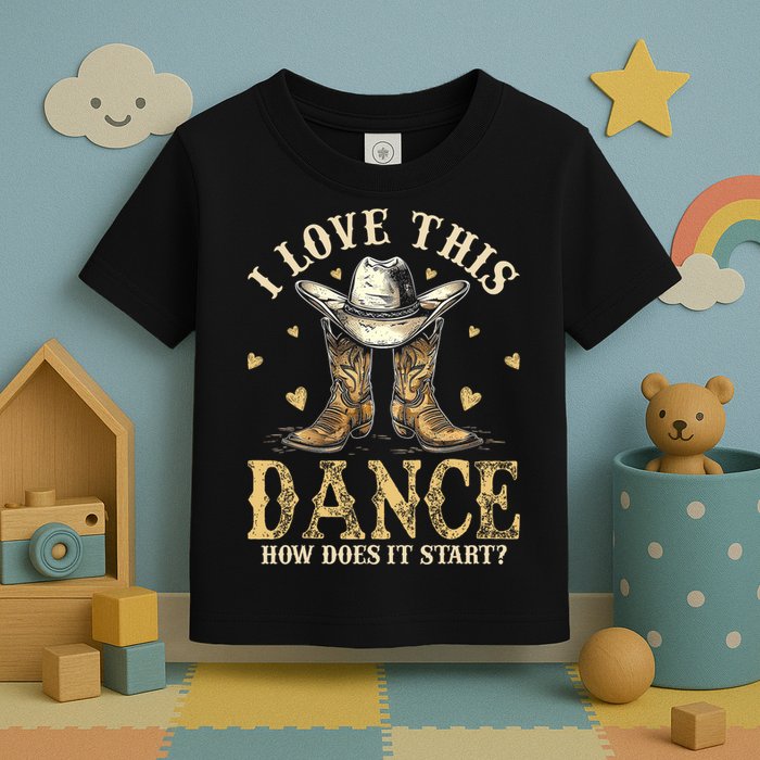 How Does This Dance Start Line Dancer Country Toddler T-Shirt