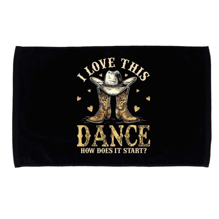 How Does This Dance Start Line Dancer Country Microfiber Hand Towel