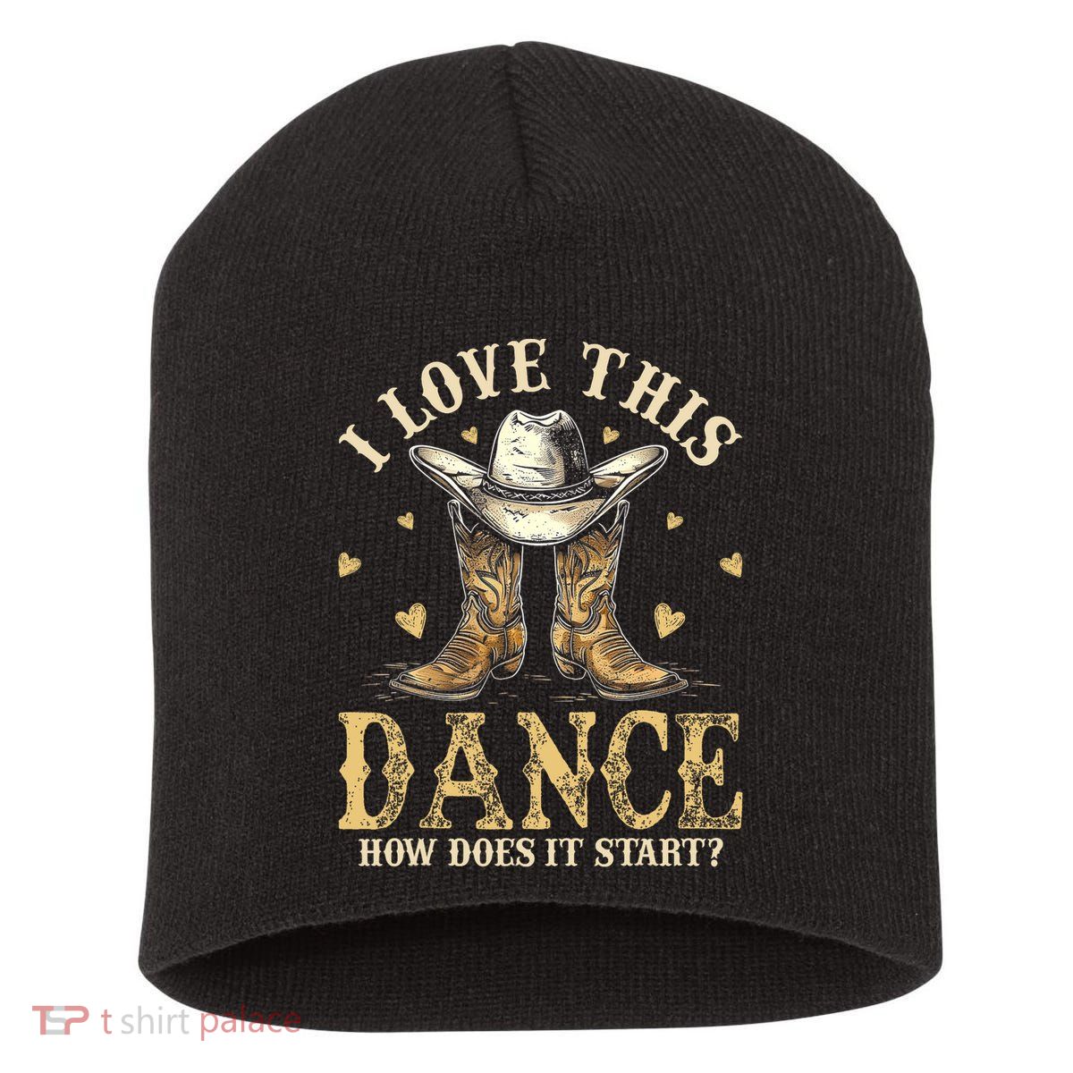 How Does This Dance Start Line Dancer Country Short Acrylic Beanie