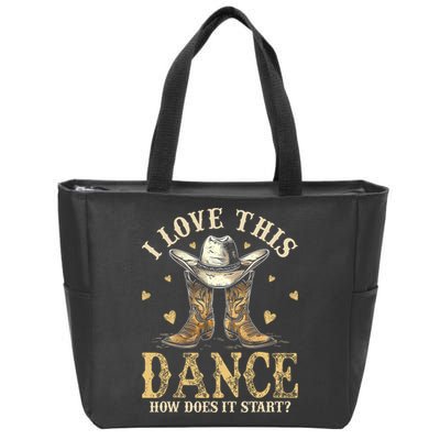 How Does This Dance Start Line Dancer Country Zip Tote Bag