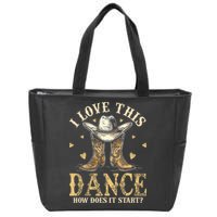 How Does This Dance Start Line Dancer Country Zip Tote Bag