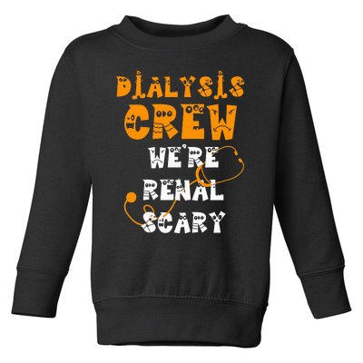 Halloween Dialysis Tech Kidney Nurse Crew Renal Scary Toddler Sweatshirt