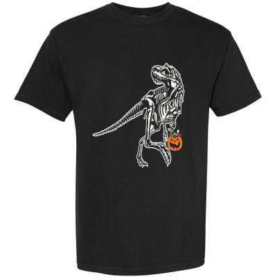 Halloween Dinosaur T Rex Skeleton Scary Gift Garment-Dyed Heavyweight T-Shirt