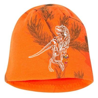 Halloween Dinosaur T Rex Skeleton Scary Gift Kati - Camo Knit Beanie