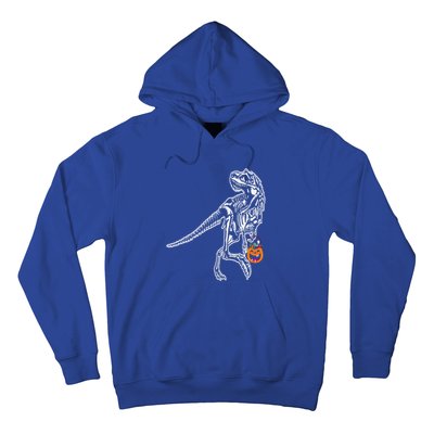 Halloween Dinosaur T Rex Skeleton Scary Gift Hoodie