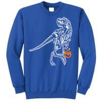 Halloween Dinosaur T Rex Skeleton Scary Gift Sweatshirt