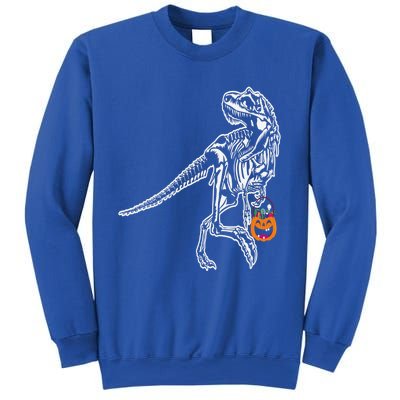 Halloween Dinosaur T Rex Skeleton Scary Gift Sweatshirt