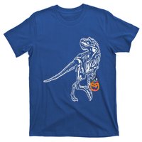 Halloween Dinosaur T Rex Skeleton Scary Gift T-Shirt