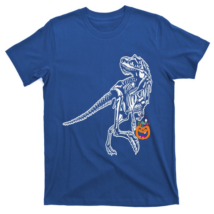 Halloween Dinosaur T Rex Skeleton Scary Gift T-Shirt