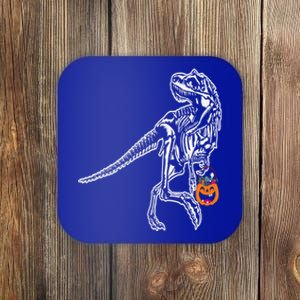 Halloween Dinosaur T Rex Skeleton Scary Gift Coaster