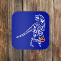 Halloween Dinosaur T Rex Skeleton Scary Gift Coaster