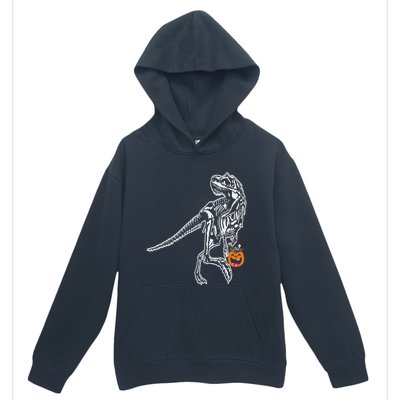 Halloween Dinosaur T Rex Skeleton Scary Gift Urban Pullover Hoodie