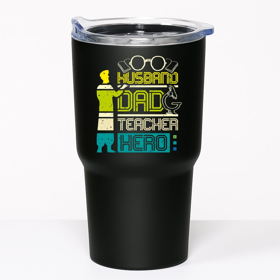 Husband Dad Teacher Hero Gift Father's Day Tumbler