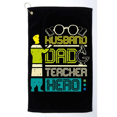 Husband Dad Teacher Hero Gift Father's Day Golf Towel