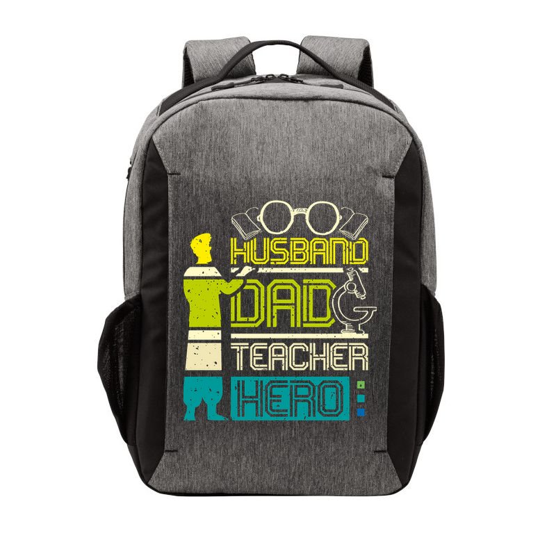 Husband Dad Teacher Hero Gift Father's Day Vector Backpack