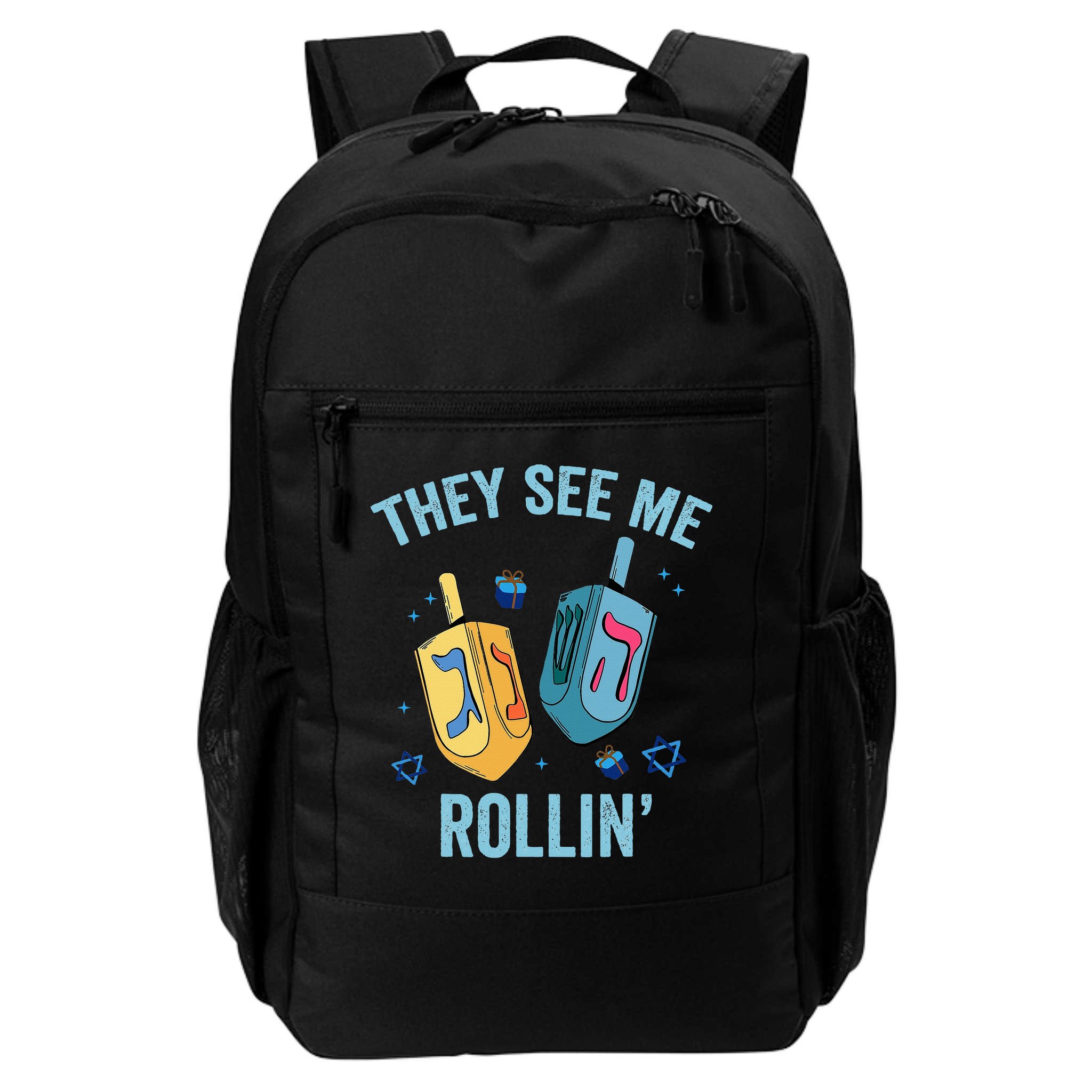 Hanukkah Dreidel They See Me Rolling Funny Jewish Festival  Backpack