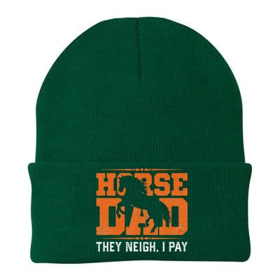 Horse Dad They Neigh I Pay Knit Cap Winter Beanie