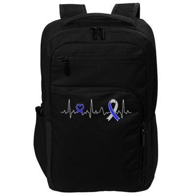 heartbeat diabetes type ribbon type 2 diabetes awareness Impact Tech Backpack