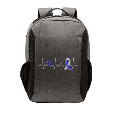 heartbeat diabetes type ribbon type 2 diabetes awareness Vector Backpack