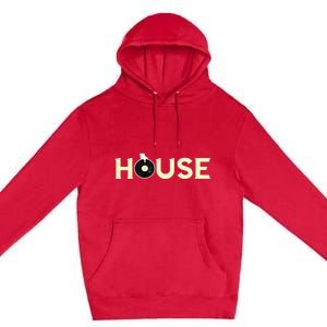 House DJ Turntable Techno EDM Dance Music Discjockey Premium Pullover Hoodie