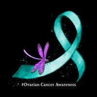Hippie Dragonfly Teal Ribbon Ovarian Cancer Awareness Cute Gift Impact Tech Backpack