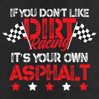 Hilarious Dirt Track Racing Pun Race Car Asphalt Joke 7 Panel Mesh Trucker Snapback Hat