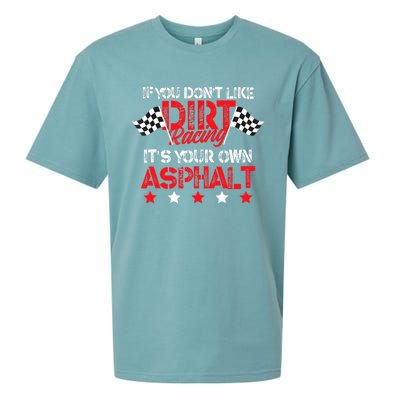 Hilarious Dirt Track Racing Pun Race Car Asphalt Joke Sueded Cloud Jersey T-Shirt