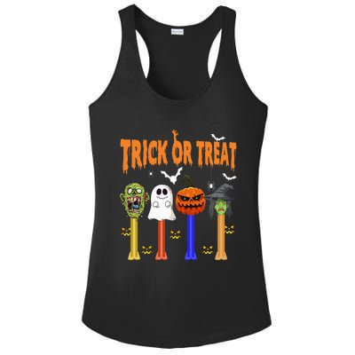 Halloween Dispensers Trick Or Treat Boo Pumpkin Witch Monster Ladies PosiCharge Competitor Racerback Tank