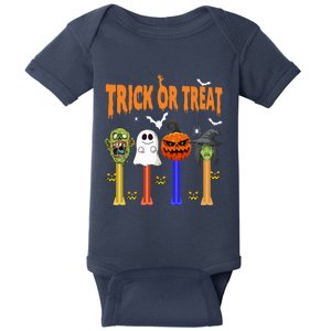 Halloween Dispensers Trick Or Treat Boo Pumpkin Witch Monster Baby Bodysuit