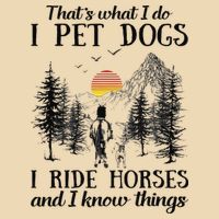 Horse Dog That's What I Do I Pet Dog I Ride Horse Xmas  Zip Tote Bag