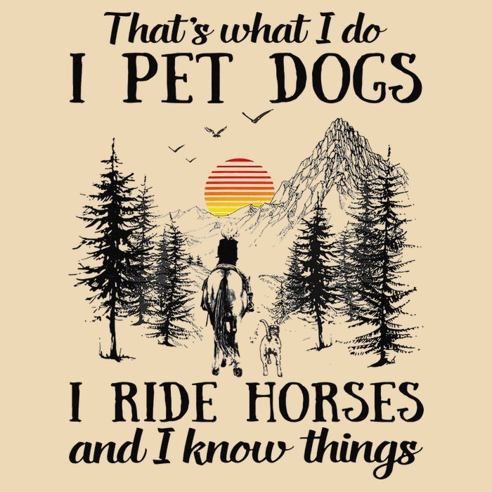 Horse Dog That's What I Do I Pet Dog I Ride Horse Xmas  Zip Tote Bag